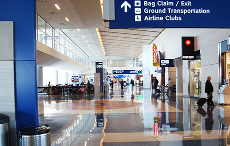 Terminal inside DFW Airport
