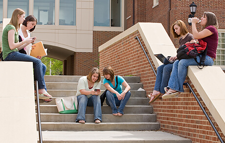 Students at TCU Campus