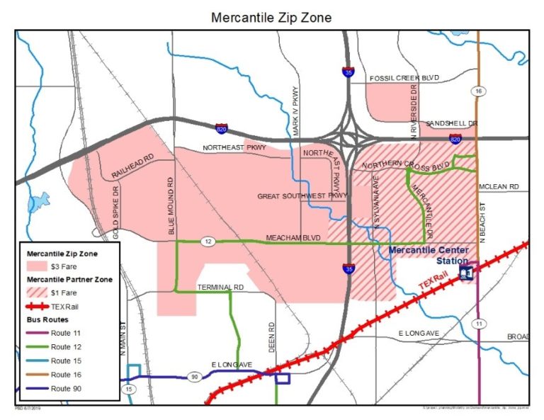 Mercantile ZipZone Map