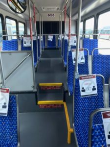 Social distancing on Trinity Metro buses