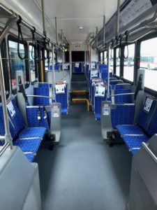 Social distancing on Trinity Metro buses
