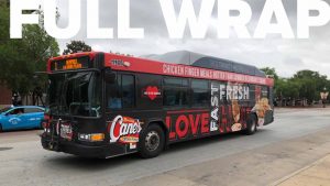 Trinity Metro Bus Advertising Full Wrap