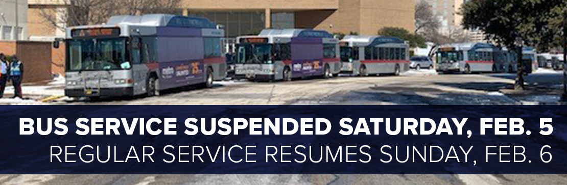 Regular bus service resumes Sunday, Feb. 6