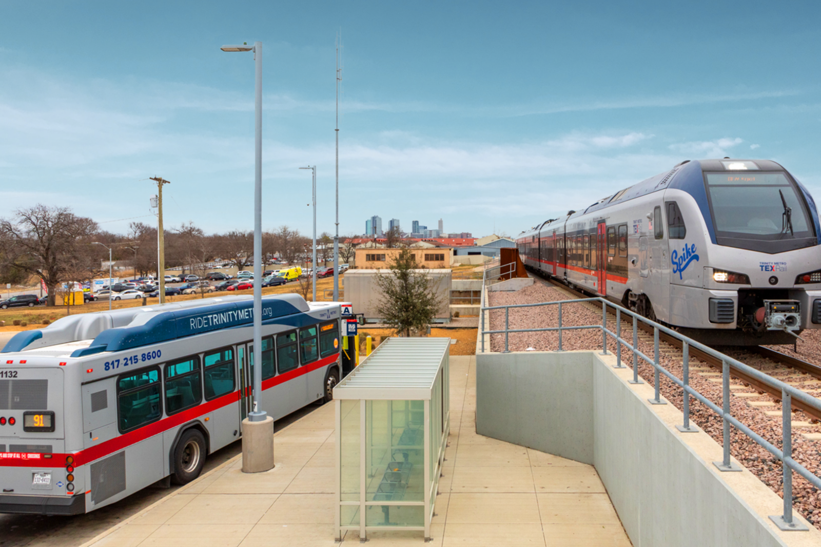 North Side Station_Bus and TEXRail