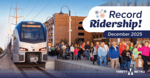 TEXRail Record Ridership