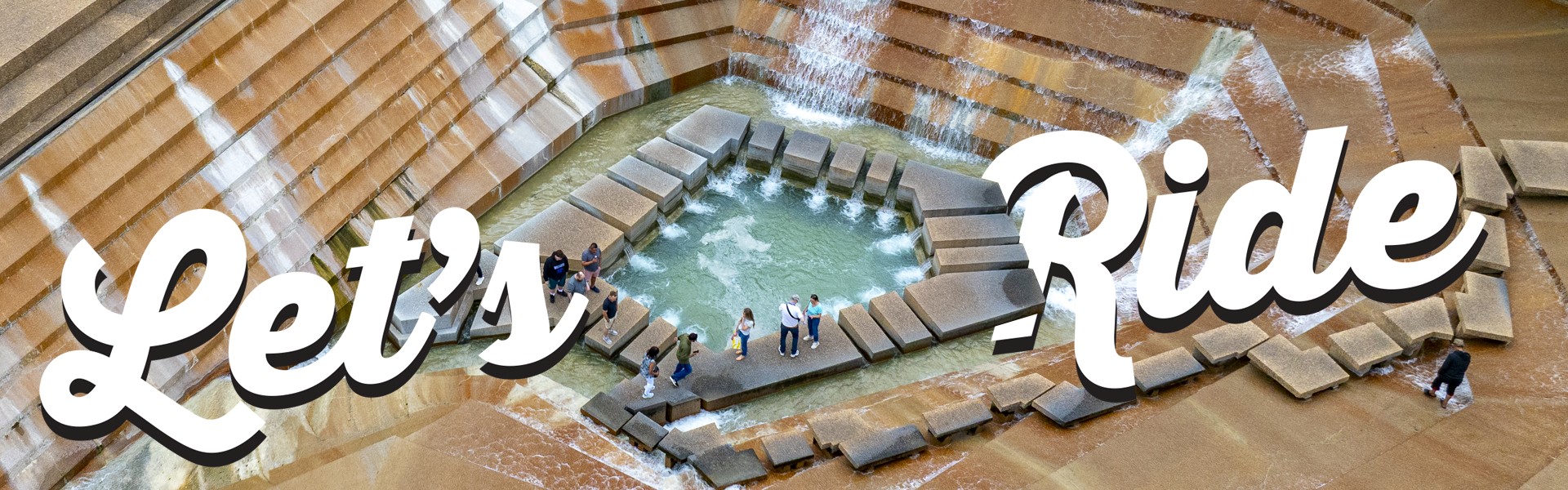 Trinity Metro Blue line to Fort Worth Water Gardens
