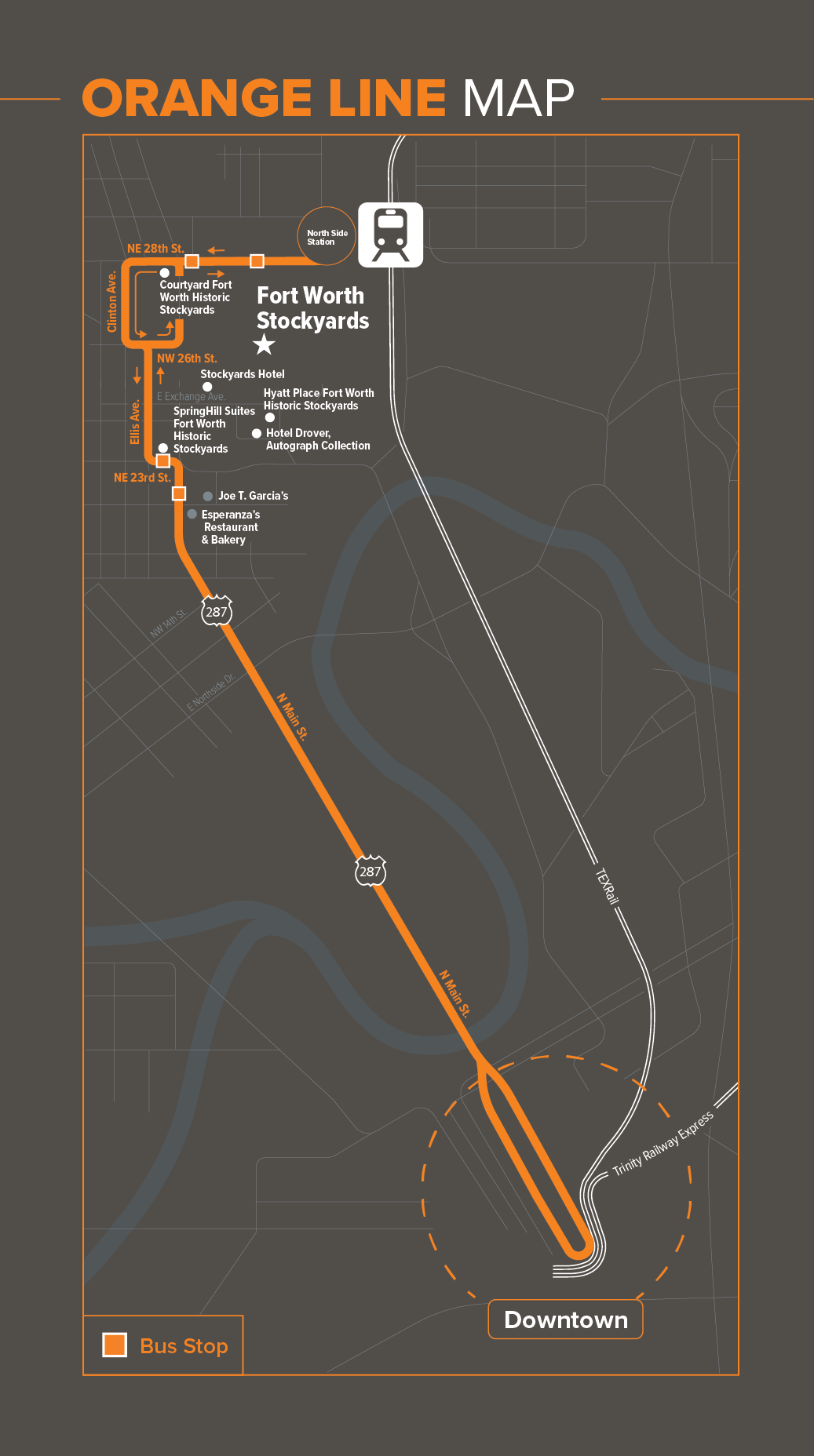 Orange Line Detour Map - Full Route
